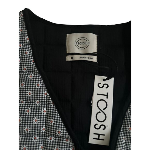 STOOSH Daisy Print Quilted Bow Vest Size Medium NEW NWT - Picture 5 of 8